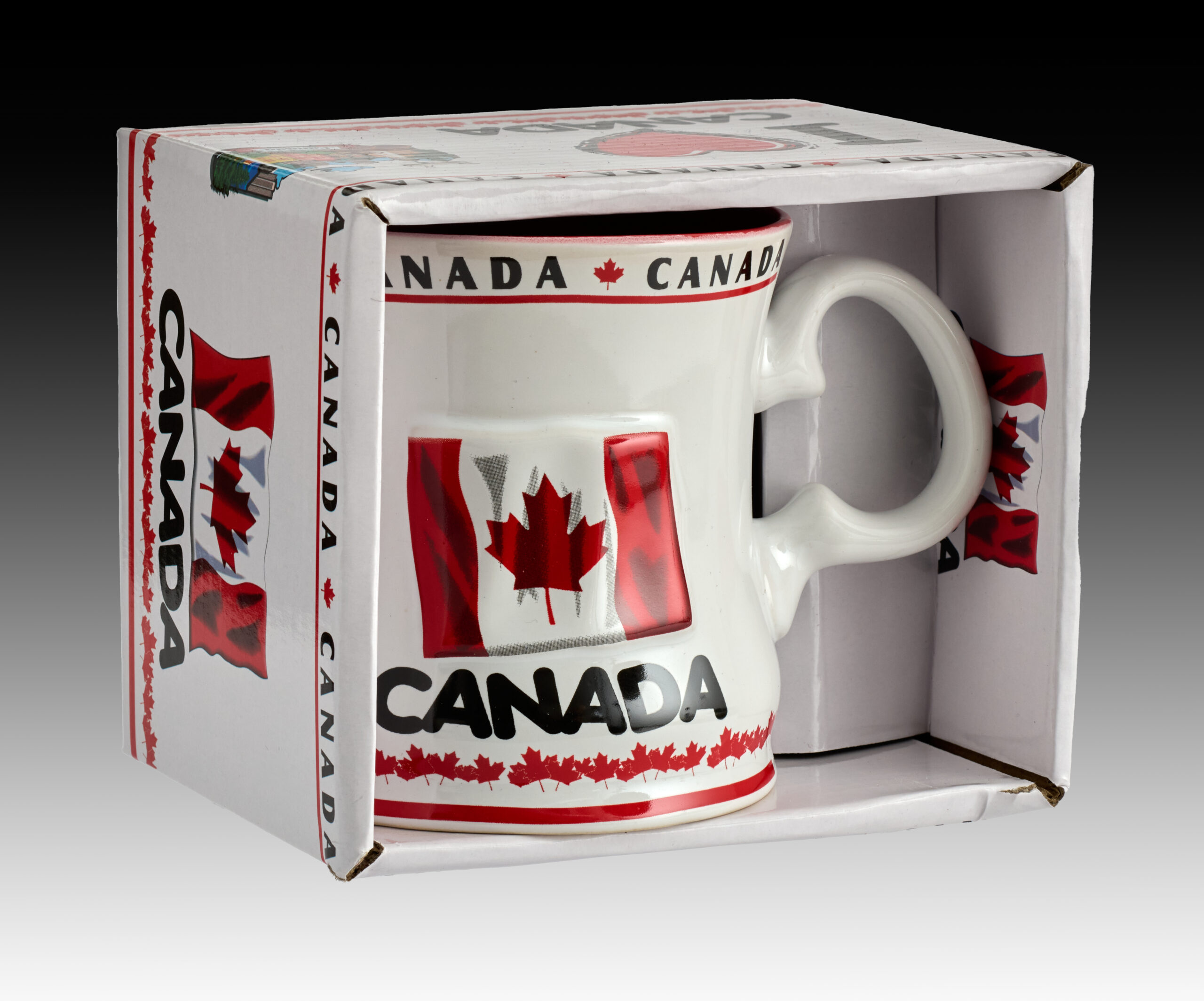I ❤️ Canada Ceramic Mug – 3-in-1 Design | Maple Leaf Flag, Heart Logo & Canada Landmarks | 14oz Souvenir Coffee Cup with Gift Box | Perfect Canadian Gift & Canada Day Collectible