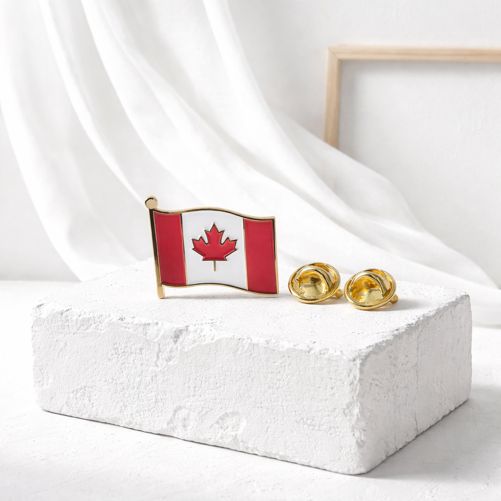 1 inch Double Clipped Canada Pin. Best Canada Pin with Double Clip - Image 7