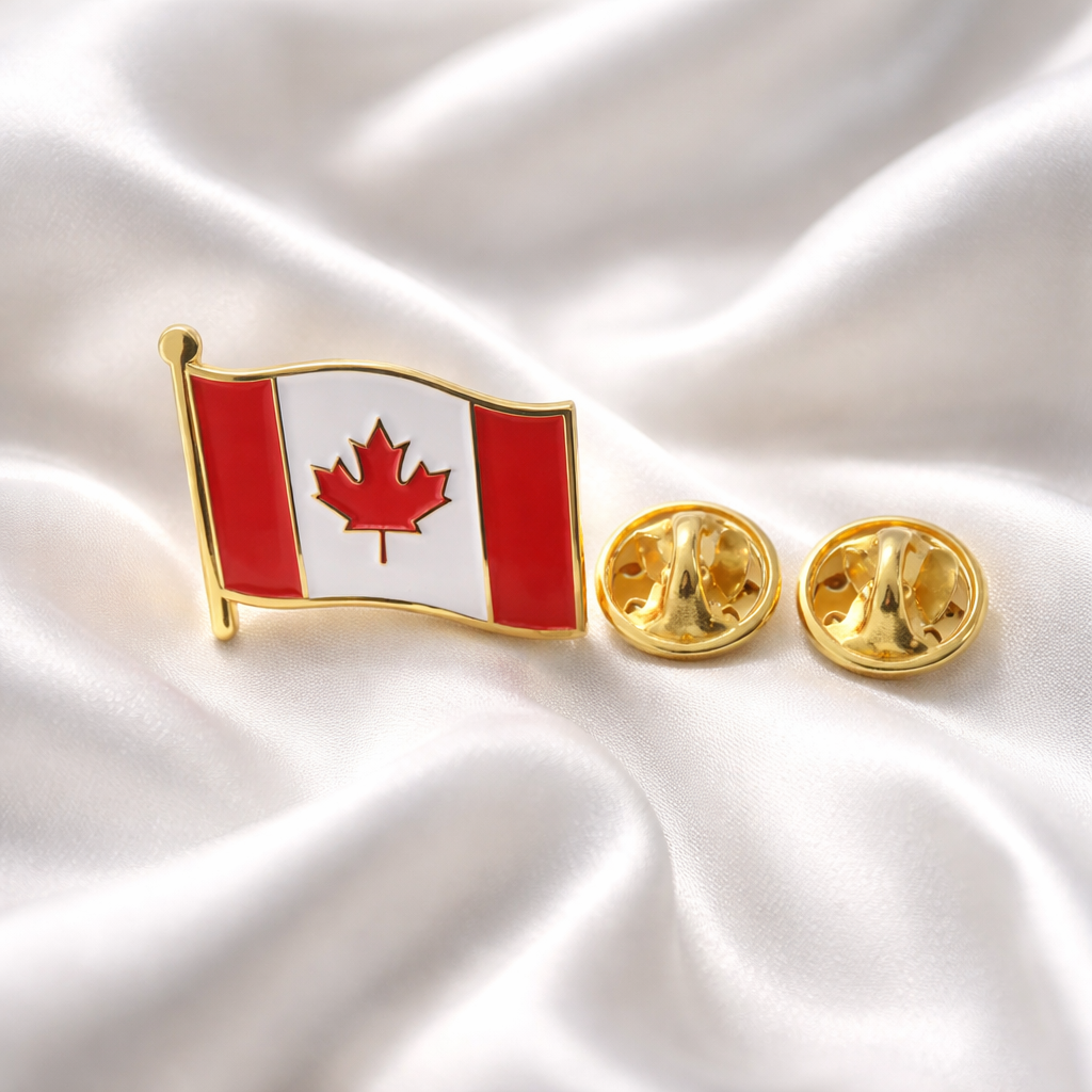1 inch Double Clipped Canada Pin. Best Canada Pin with Double Clip - Image 6