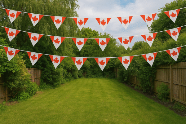 Canada Flag Banner-Bunting Canadian flag with 50 Feet with 25 Banners