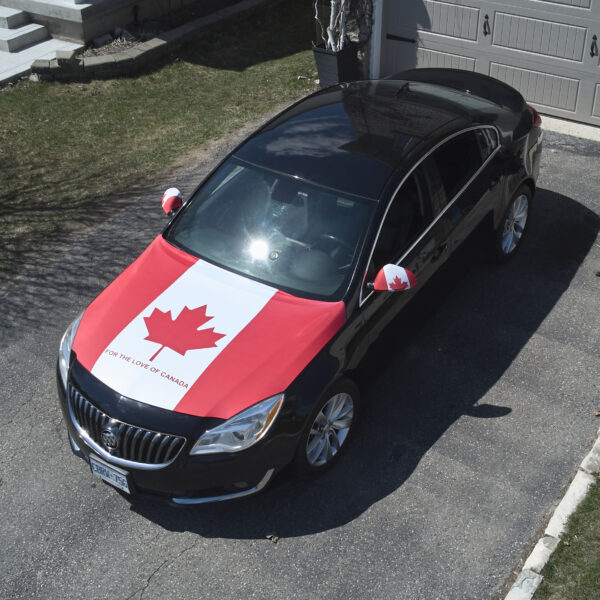 For the Love of Canada 3 Piece Car Hood Cover Set. - Image 2