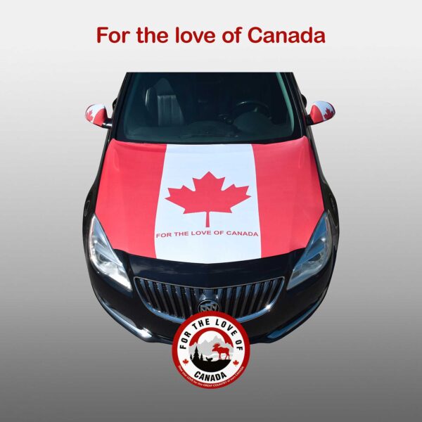 For the Love of Canada 3 Piece Car Hood Cover Set.